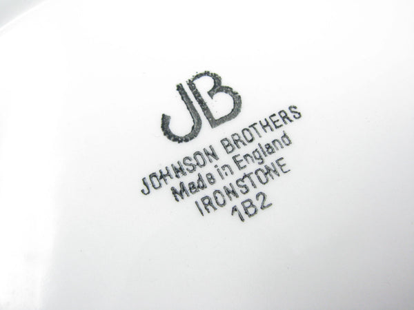edgebrookhouse - Vintage Johnson Bros Heritage White Octagon Dinner Plates - Set of 8