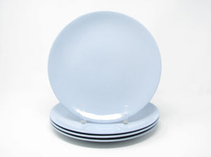 edgebrookhouse - Vintage Johnson Brothers Blue Cloud Light Blue Coupe Dinner Plates - 4 Pieces