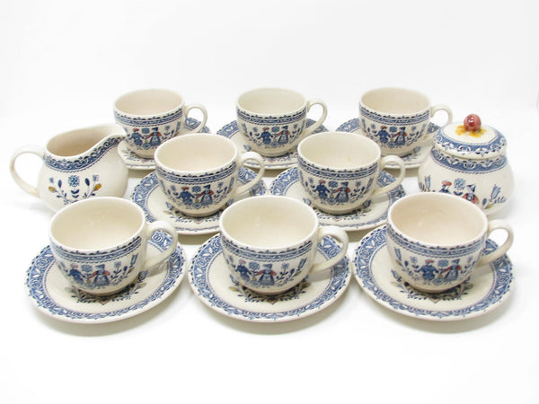 edgebrookhouse - Vintage Johnson Brothers England Hearts & Flowers Dinnerware Set - 45 Pieces