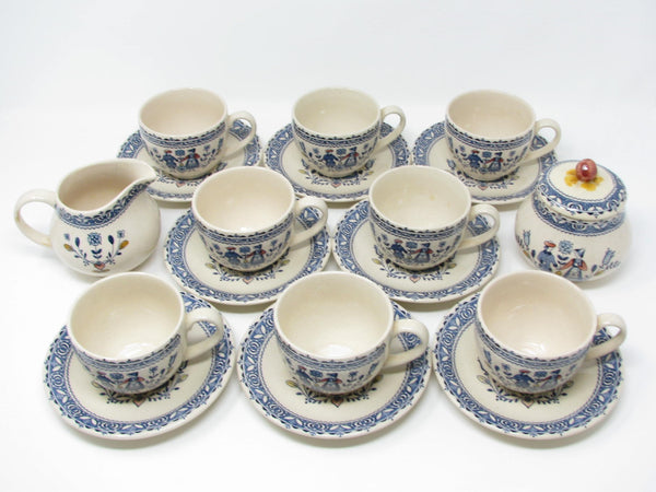 edgebrookhouse - Vintage Johnson Brothers England Hearts & Flowers Dinnerware Set - 45 Pieces