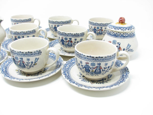 edgebrookhouse - Vintage Johnson Brothers England Hearts & Flowers Dinnerware Set - 45 Pieces