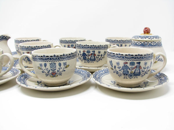 edgebrookhouse - Vintage Johnson Brothers England Hearts & Flowers Dinnerware Set - 45 Pieces