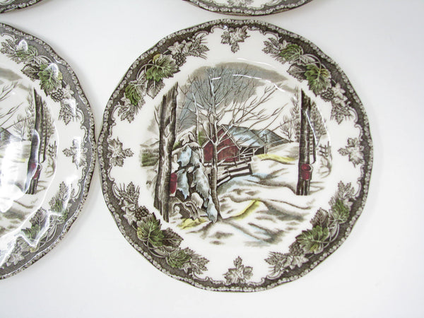 edgebrookhouse - Vintage Johnson Brothers Friendly Village Bread Plates - Set of 4