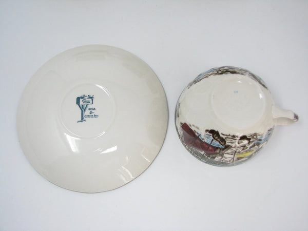 edgebrookhouse - Vintage Johnson Brothers Friendly Village Cups & Saucers England - 12 Pieces - 2 Available