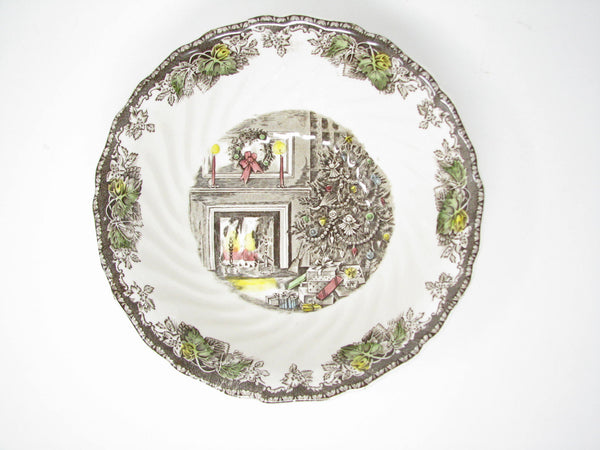 edgebrookhouse - Vintage Johnson Brothers Merry Christmas Tree Holiday Dinnerware Set - 13 Pieces
