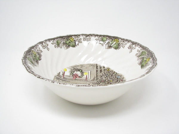 edgebrookhouse - Vintage Johnson Brothers Merry Christmas Tree Holiday Dinnerware Set - 13 Pieces