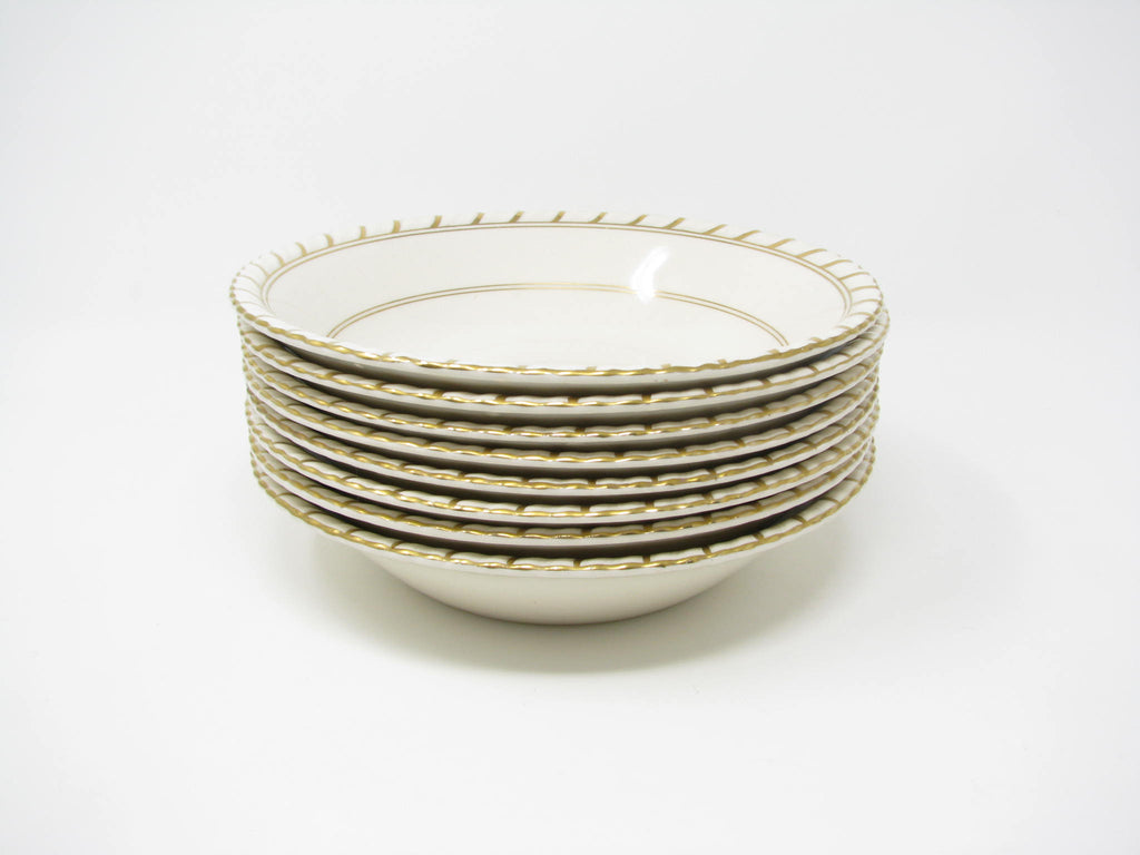 Vintage Johnson Brothers Old English Belmont Bowls with Gold Scalloped –  edgebrookhouse, image size:1024x768