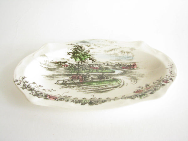 edgebrookhouse - Vintage Johnson Brothers The Road Home Gravy Boat and Underplate