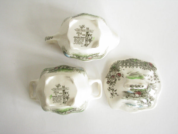 edgebrookhouse - Vintage Johnson Brothers The Road Home Sugar and Creamer Set - 2 Pieces
