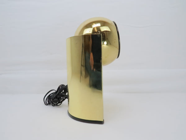 edgebrookhouse - Vintage 1970s Kenroy Brass Eyeball Stage Lamp or Table Lamp