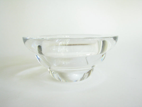 edgebrookhouse - Vintage Kosta Boda Crystal Tiered Bowl Designed and Signed by Anna Ehrner