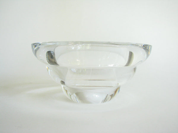 edgebrookhouse - Vintage Kosta Boda Crystal Tiered Bowl Designed and Signed by Anna Ehrner