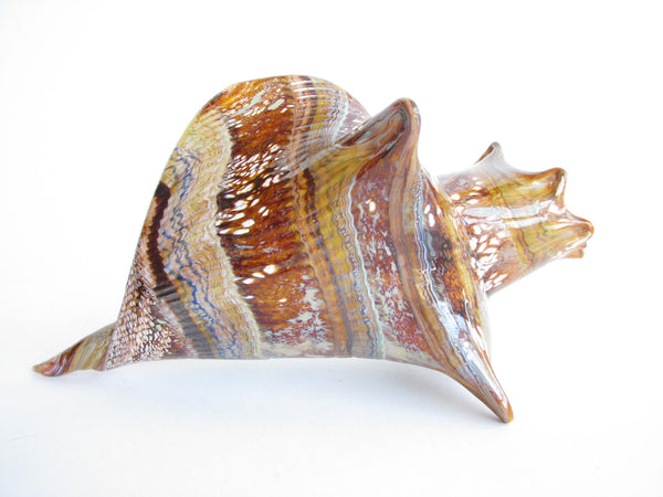 edgebrookhouse - Vintage Large Hand-Blown Glass Conch Shell