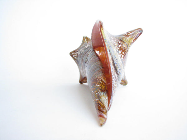 edgebrookhouse - Vintage Large Hand-Blown Glass Conch Shell