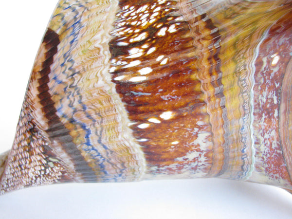 edgebrookhouse - Vintage Large Hand-Blown Glass Conch Shell