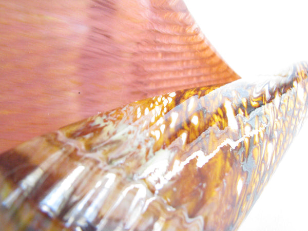 edgebrookhouse - Vintage Large Hand-Blown Glass Conch Shell