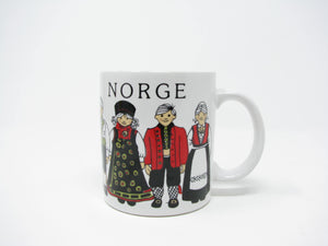 edgebrookhouse - Vintage Leif Thesen A.S. Norge Norway Mug with Norwegian Figures
