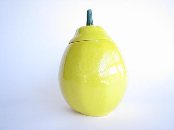 edgebrookhouse - Vintage Lemon Shaped Ceramic Cookie Jar or Canister