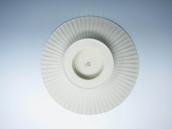 edgebrookhouse - Vintage Lenox Fluted Pedestal Footed Serving Dish or Centerpiece Bowl with Platinum Trim