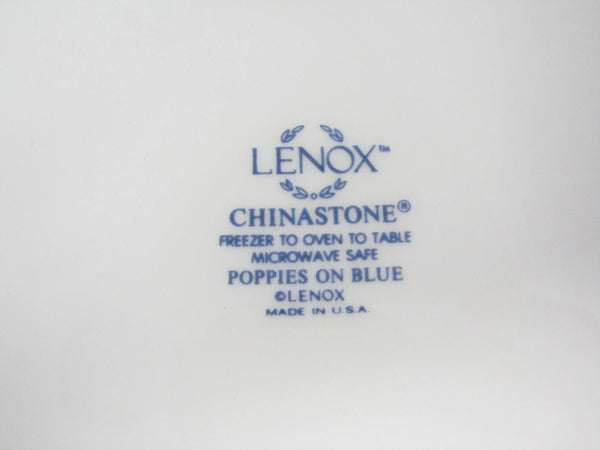 edgebrookhouse - Vintage Lenox Poppies on Blue 2 QT Lidded Casserole Baking Dish