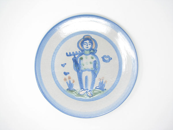 edgebrookhouse - Vintage MA Hadley Pottery Country Dinner Plates Collection - 13 Pieces