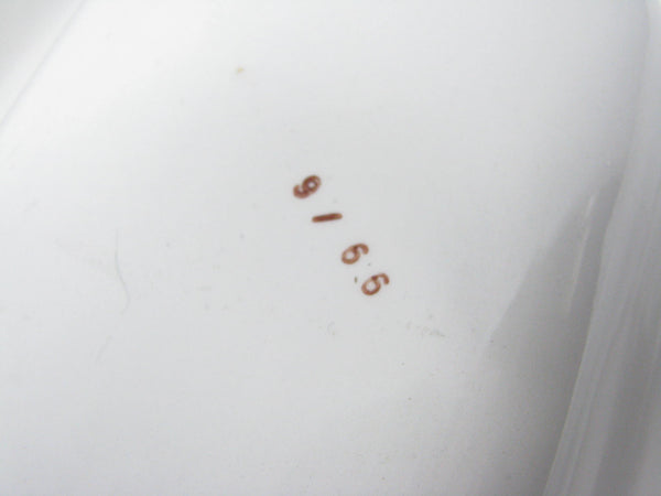 edgebrookhouse - Vintage Mancioli Italian Pottery Lidded and Divided Serving Dish with Hand-Painted Vegetable Design