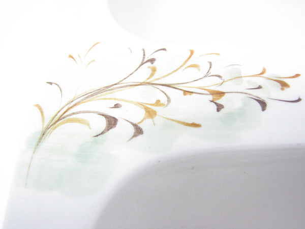 edgebrookhouse - Vintage Mancioli Italian Pottery Lidded and Divided Serving Dish with Hand-Painted Vegetable Design