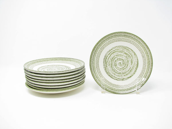 edgebrookhouse - Vintage Max Schonfeld El Verde Dinnerware Set with Green Concentric Circle Design - 55 Pieces