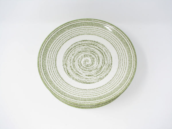 edgebrookhouse - Vintage Max Schonfeld El Verde Salad Plates with Green Concentric Circle Design - 6 Pieces
