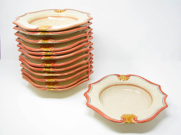 edgebrookhouse - Vintage Medici Hand-Painted Italian Ceramic Dinnerware Set Horchow Neiman Marcus - Service for 16 - 86 Pieces