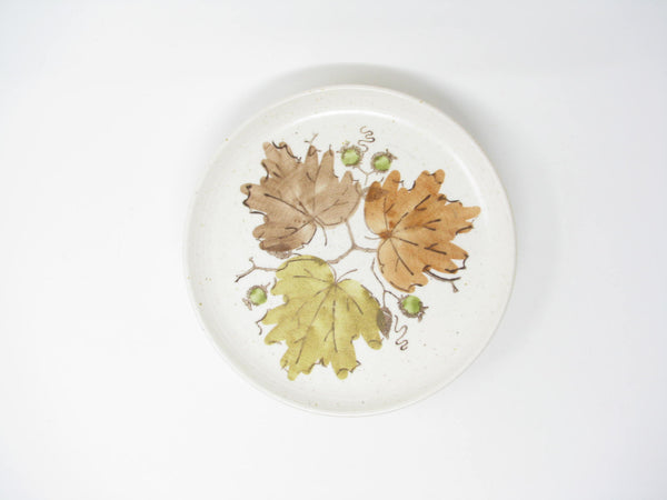 edgebrookhouse - Vintage Metlox Poppytrail Woodland Gold Falling Leaves Salad Plates - 6 Pieces