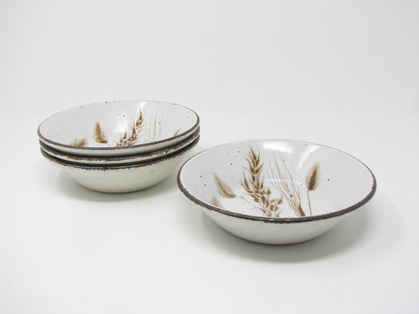 edgebrookhouse - Vintage Midwinter England Wild Oats Coupe Cereal Bowls - 4 Pieces