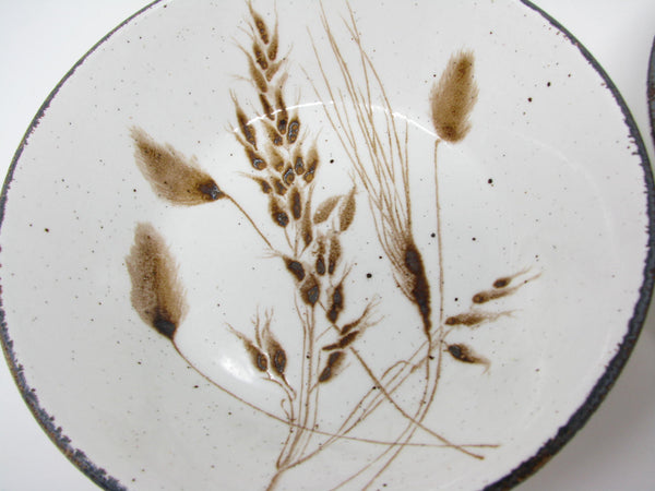 edgebrookhouse - Vintage Midwinter England Wild Oats Coupe Cereal Bowls - 4 Pieces