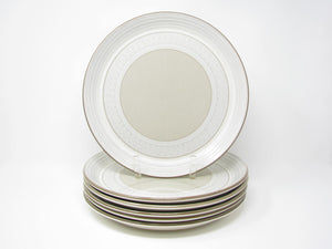 edgebrookhouse - Vintage Mikasa Cera Stone Claridge Stoneware Dinner Plates - 6 Pieces