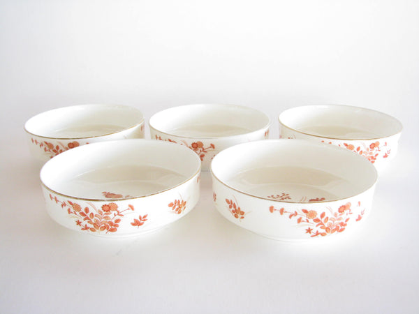 edgebrookhouse - Vintage Mikasa Eastwind Bone China Serving Bowl, Tray and Dessert Fruit Bowls - 7 Pieces