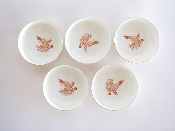 edgebrookhouse - Vintage Mikasa Eastwind Bone China Serving Bowl, Tray and Dessert Fruit Bowls - 7 Pieces