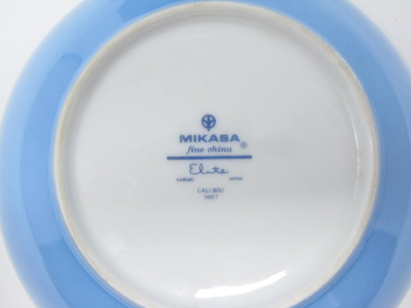 edgebrookhouse - Vintage Mikasa Elite Calibou Bowls with Blue Green Purple Leaves - 7 Pieces