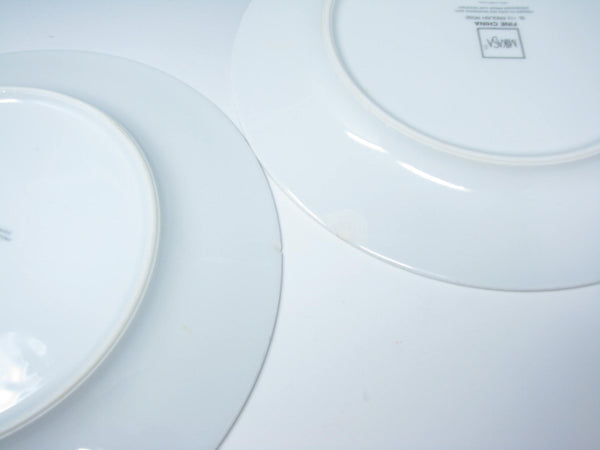 edgebrookhouse - Vintage Mikasa Elite Calibou Dinner Plates with Blue Green Purple Leaves - 8 Pieces
