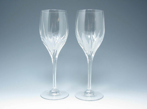 edgebrookhouse - Vintage Mikasa Flame D'Amore Cut Crystal Goblets - 2 Pieces