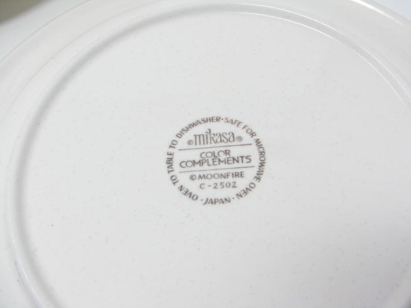 edgebrookhouse - Vintage Mikasa Moonfire Dinner Plates with Vibrant Concentric Circle Pattern - 8 Pieces