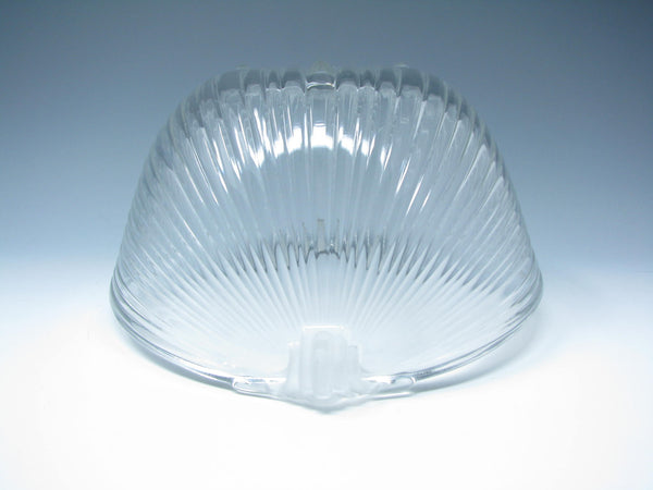 edgebrookhouse - Vintage Mikasa Neo Classic Glass Serving Bowl and Tray with Frosted Handles - 2 Pieces