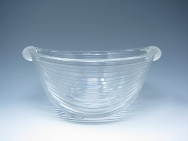 edgebrookhouse - Vintage Mikasa Neo Classic Glass Serving Bowl and Tray with Frosted Handles - 2 Pieces
