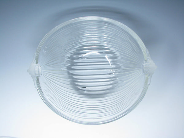 edgebrookhouse - Vintage Mikasa Neo Classic Glass Serving Bowl and Tray with Frosted Handles - 2 Pieces