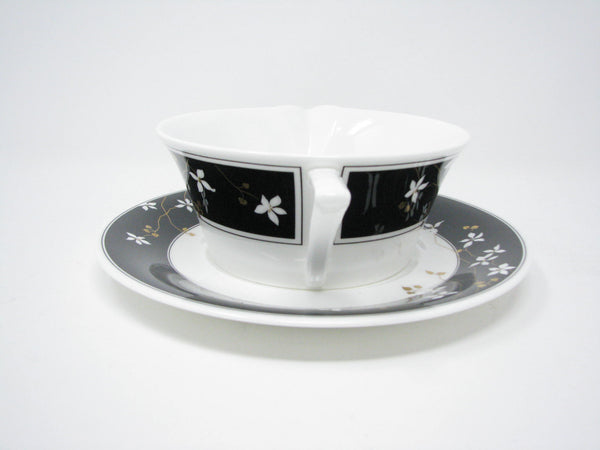 edgebrookhouse - Vintage Mikasa Night Blossoms Bone China Dinnerware Set - 22 Pieces
