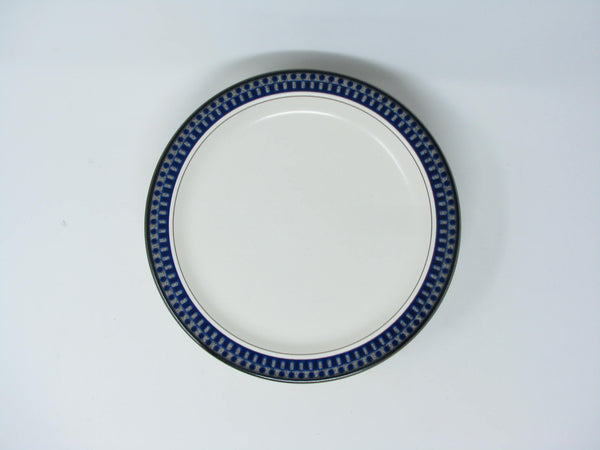 edgebrookhouse - Vintage Mikasa Potter's Touch Aztec Blue Stoneware Salad Plates - 7 Pieces