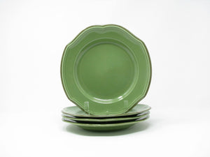 edgebrookhouse - Vintage Mikasa Venetian Jade Green Salad Plates Made in Japan - 4 Pieces