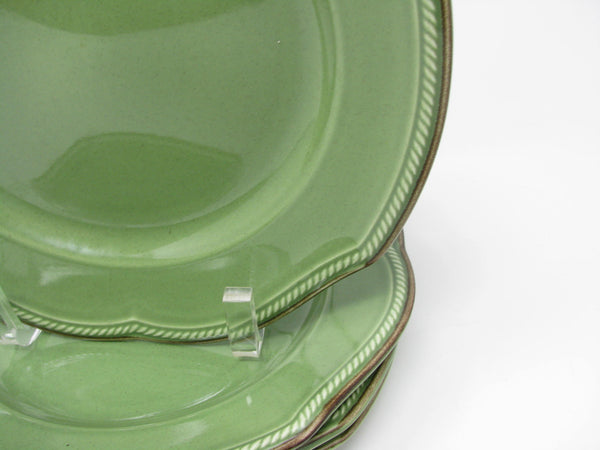 edgebrookhouse - Vintage Mikasa Venetian Jade Green Salad Plates Made in Japan - 4 Pieces