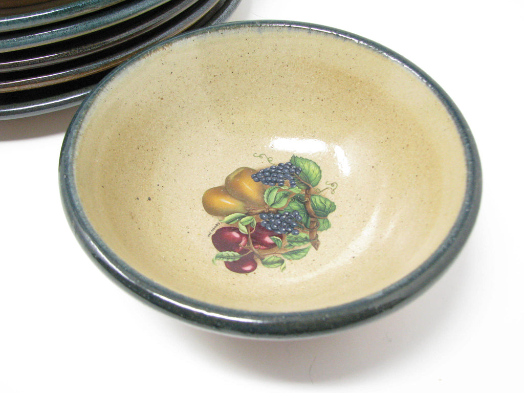 Vintage Monroe Salt Works Maine USA Pottery Dinnerware Set - 10