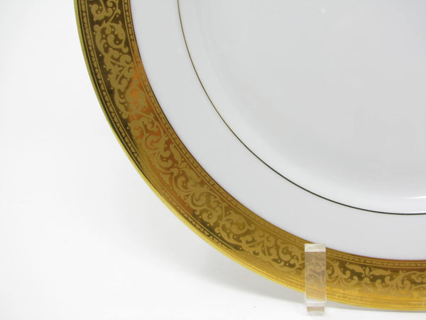 edgebrookhouse - Vintage Muirfield Magnificence Gold Encrusted Round Platter Chop Plate
