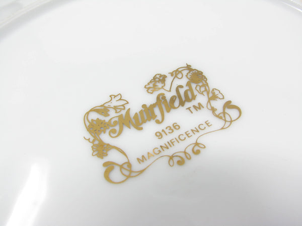 edgebrookhouse - Vintage Muirfield Magnificence Gold Encrusted Salad Plates - 12 Pieces